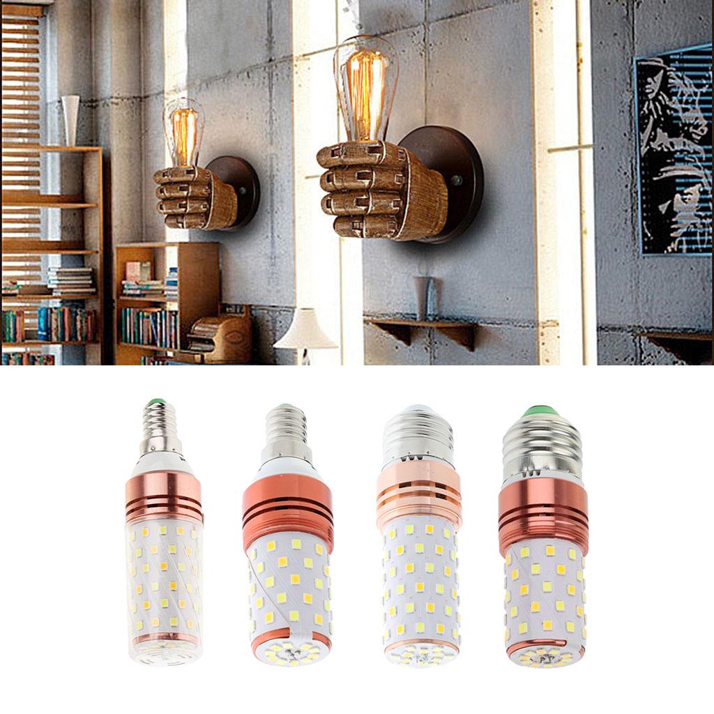 220-240V Three-Color Dimming LED Corn Light Bulb Cylindrical Lamps E27 12W