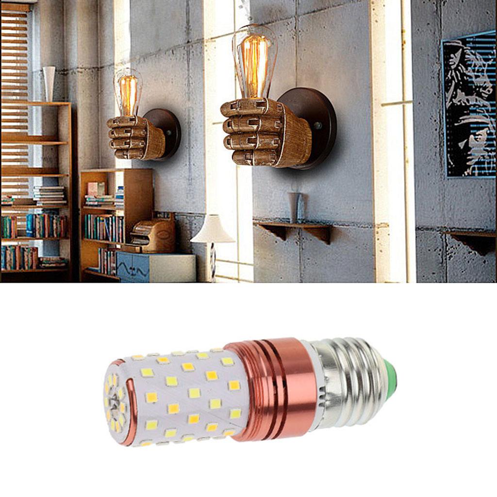 220-240V Three-Color Dimming LED Corn Light Bulb Cylindrical Lamps E27 12W