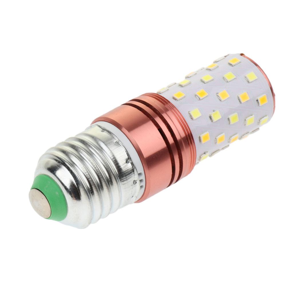 220-240V Three-Color Dimming LED Corn Light Bulb Cylindrical Lamps E27 12W