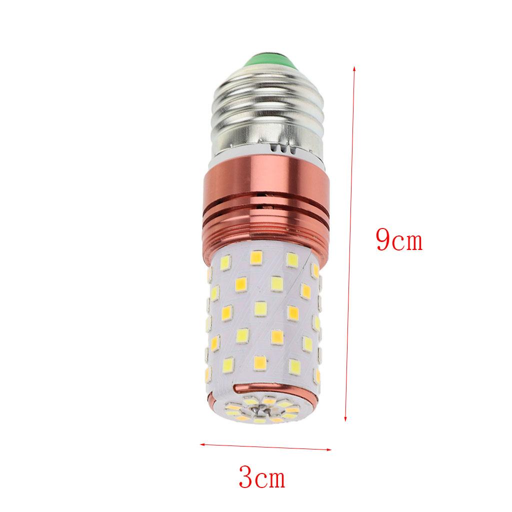 220-240V Three-Color Dimming LED Corn Light Bulb Cylindrical Lamps E27 12W