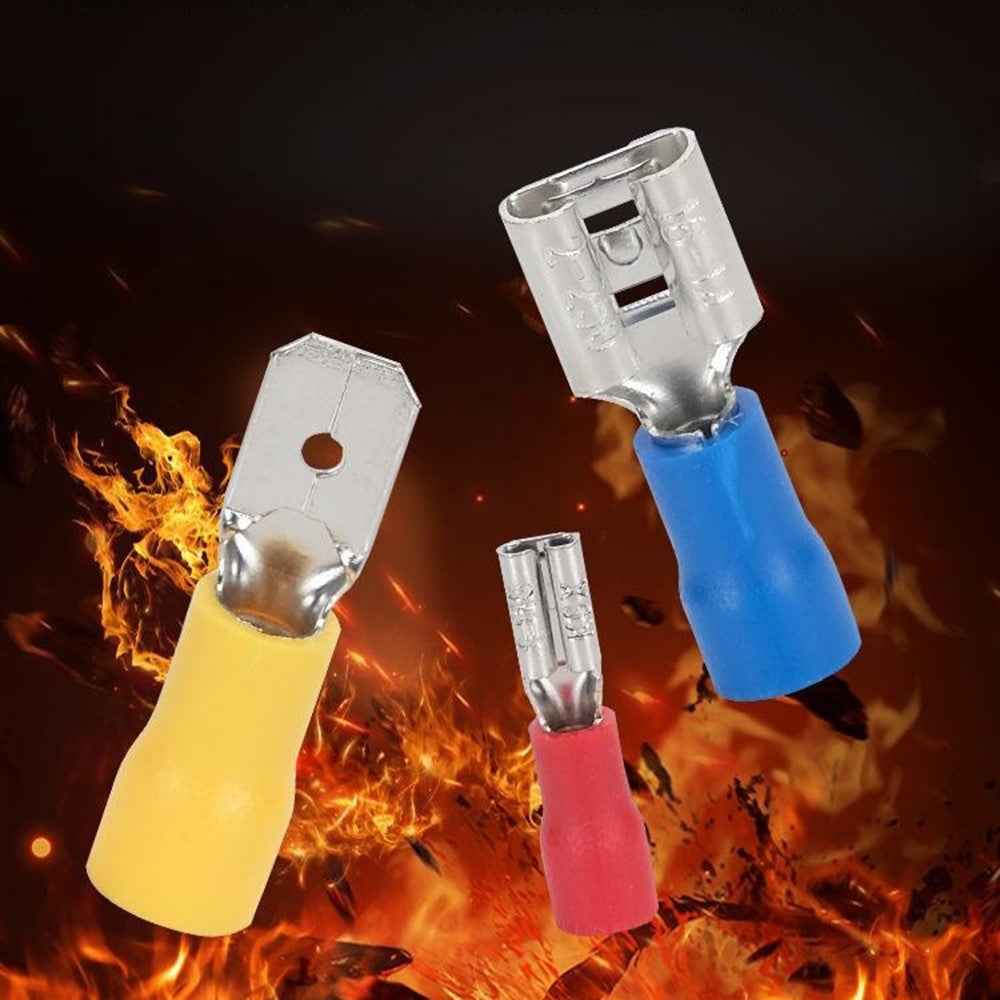 280Pcs Insulated Ring Terminals Assorted Kit Cold Press Electrical Wire Crimp Connectors