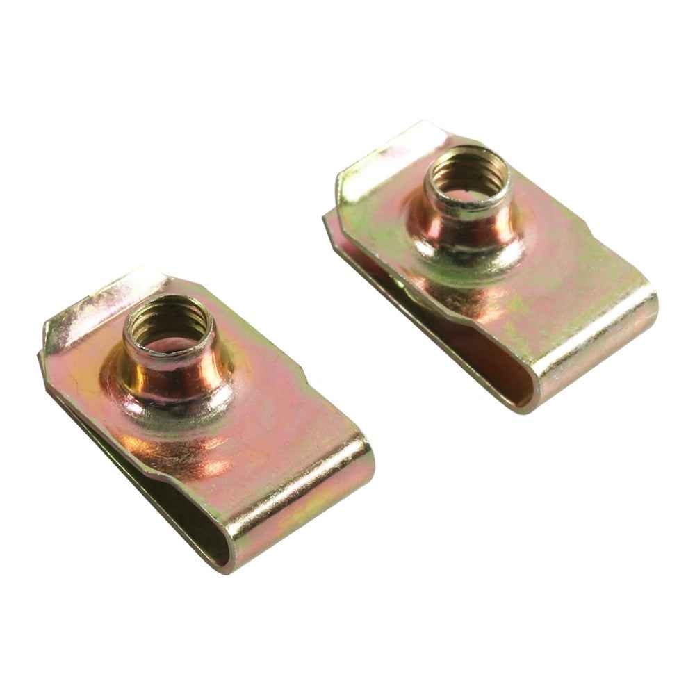 A7506 60PCS M4 M5 M6 M8 Color Zinc Tension Reed Nut Slot Assortment Kit with Plastic Box