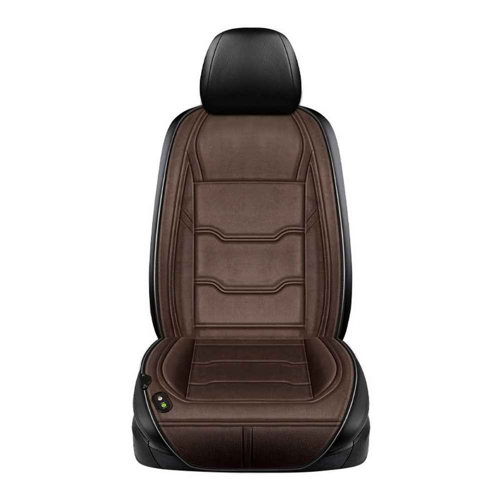 Universal 12V / 24V Car Seat Heater Cushion Winter Keep Warmer Heating Cover Pad - Coffee