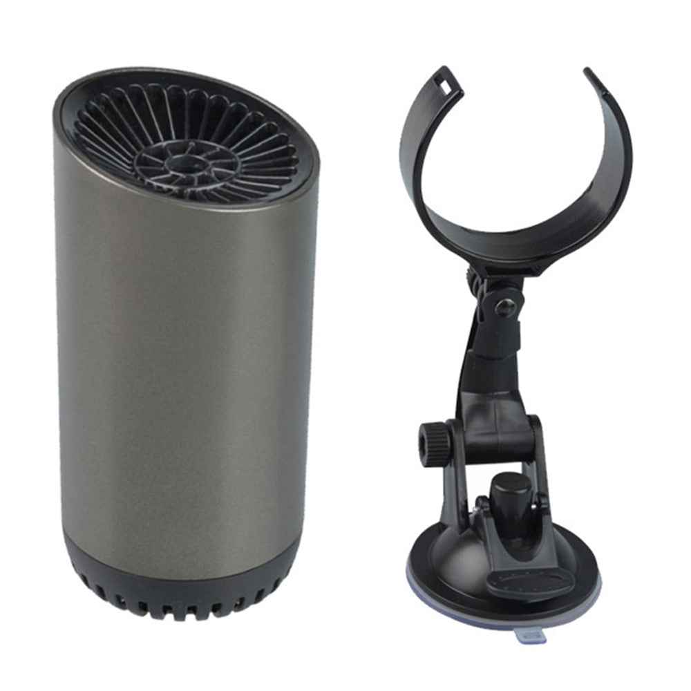 Fast Heating Cup Shape Car Warm Air Blower Portable Fan Window Defroster Demister Car Heater with Rotating Sucker Base