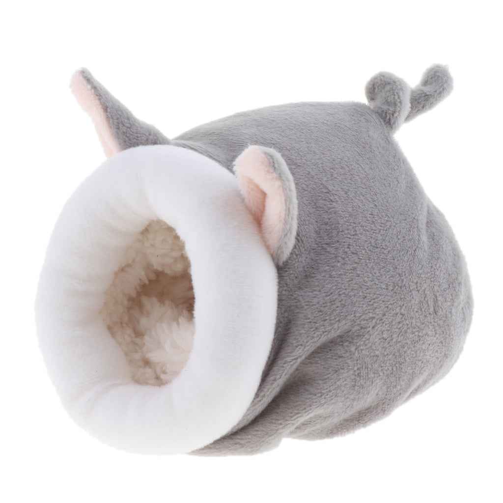 Winter Warm Rabbit Guinea Pig Hamster House Bed Cute Small Animals gray