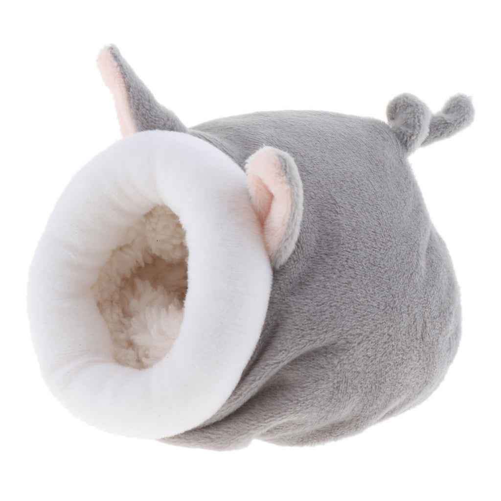 Winter Warm Rabbit Guinea Pig Hamster House Bed Cute Small Animals gray