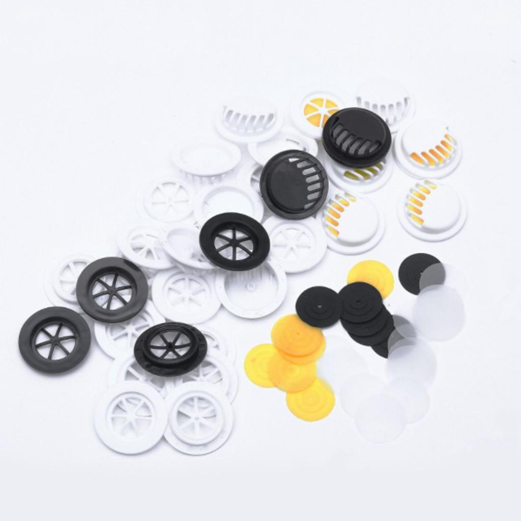 100pcs Breathing Valve Filter Replacement Respirator for Face Mask Black