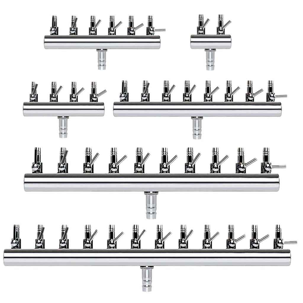 2-12 Way Air Control Valve for Aquarium Fish Tank Regulator Flow Tube Pipe 2 Way