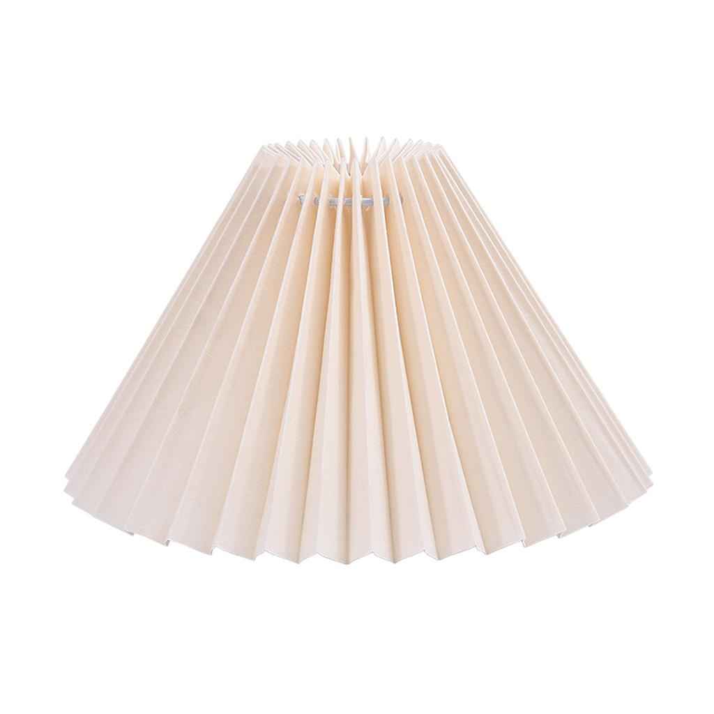 Modern Lamp Shade Lampshade Fanshaped Light Cover Dust-proof Beige_24cm