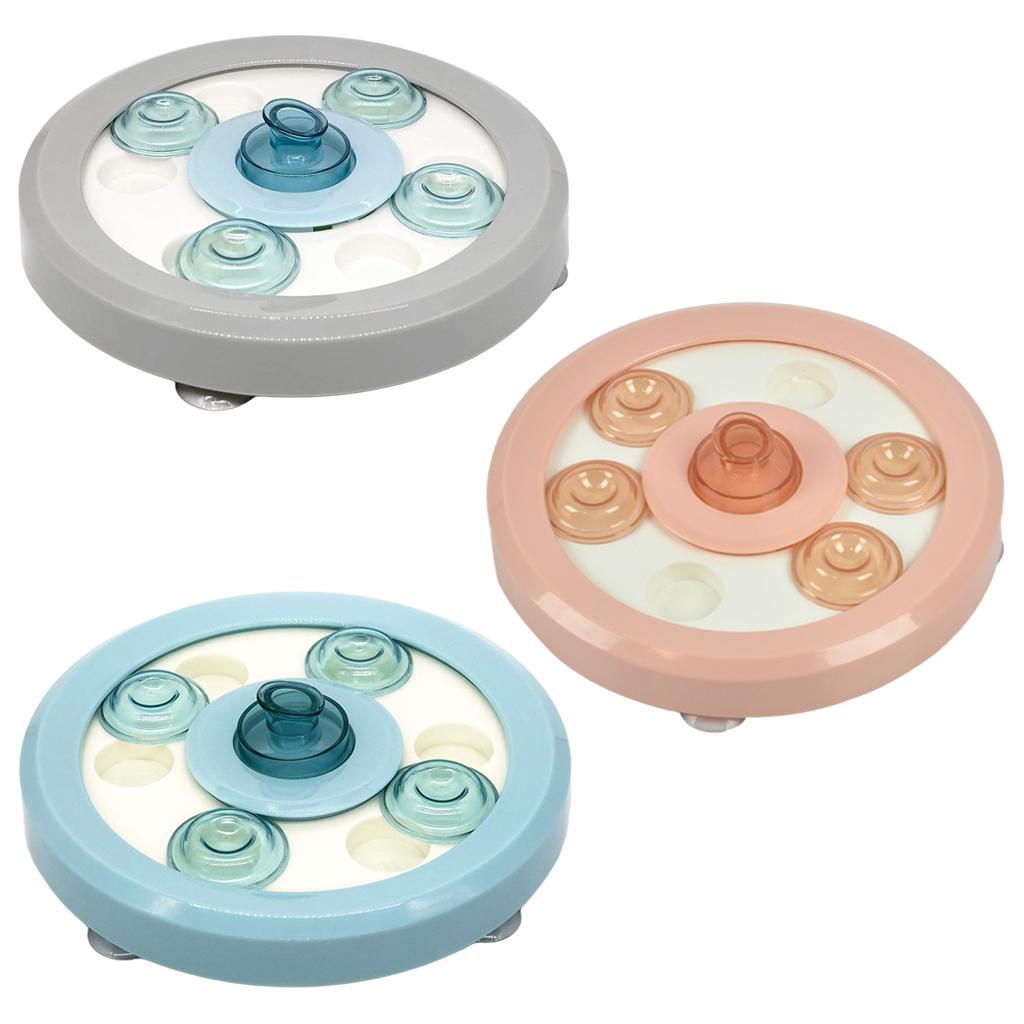 Dog Puzzle Toy Dog Feeding Dispensing Feeder Bowl IQ Training Toys Blue