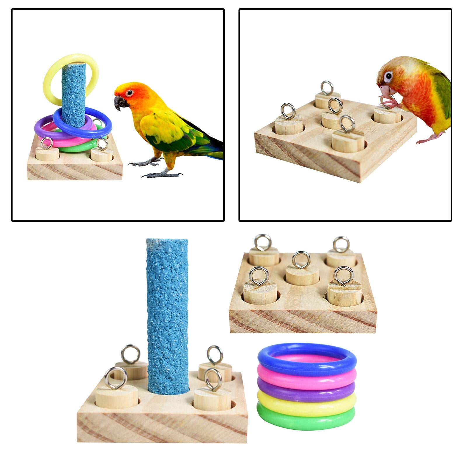Birds Trick Tabletop Toys Educational Toys Intelligence Wooden Block Toy