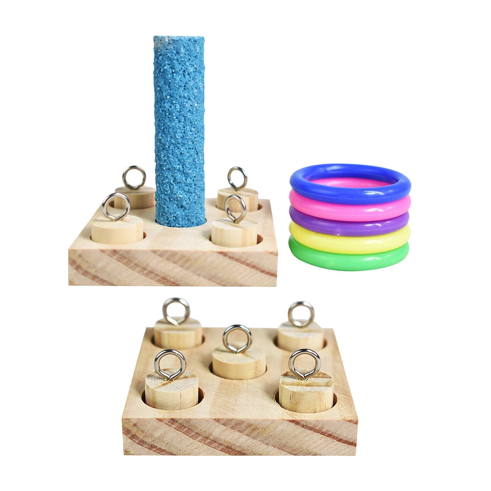 Birds Trick Tabletop Toys Educational Toys Intelligence Wooden Block Toy