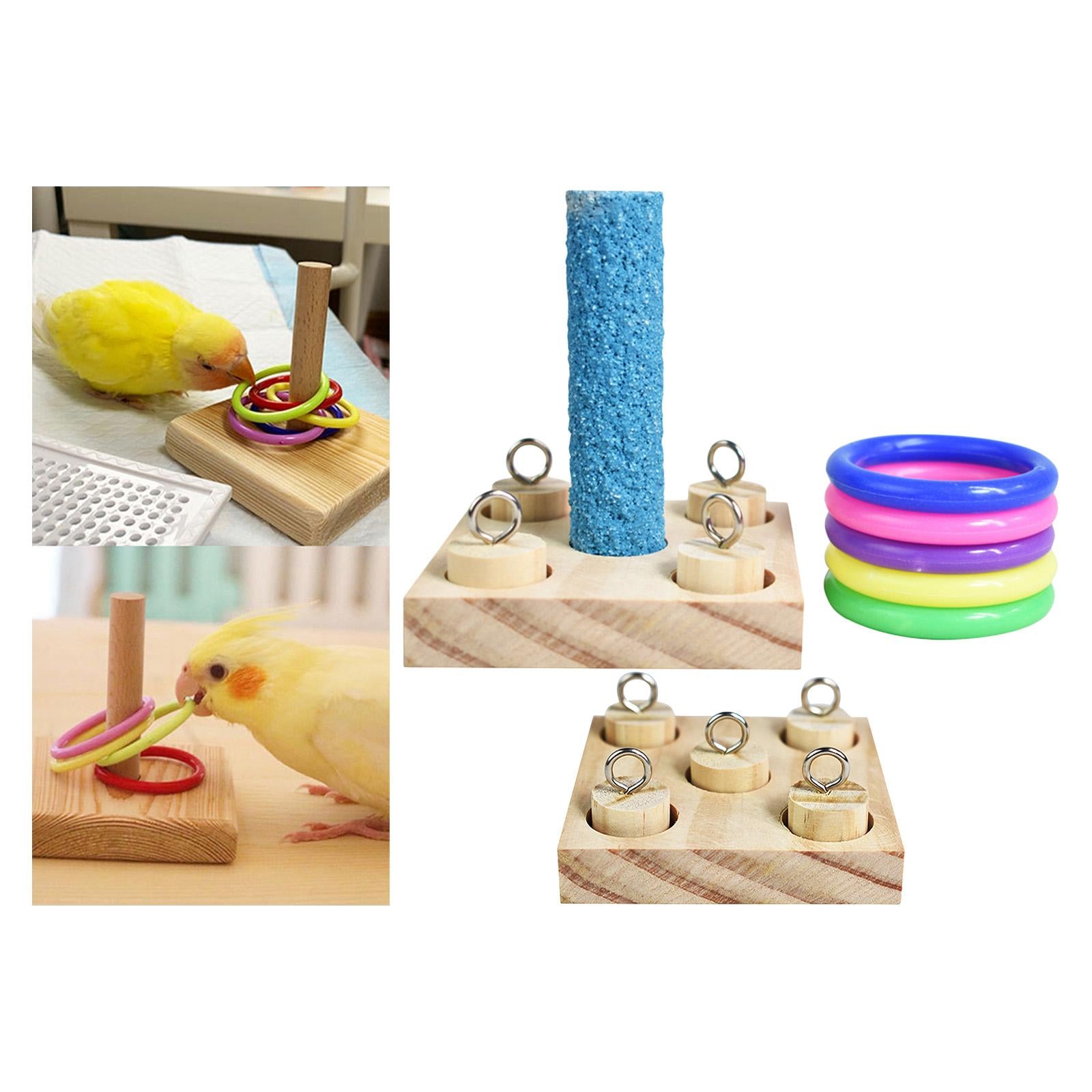 Birds Trick Tabletop Toys Educational Toys Intelligence Wooden Block Toy