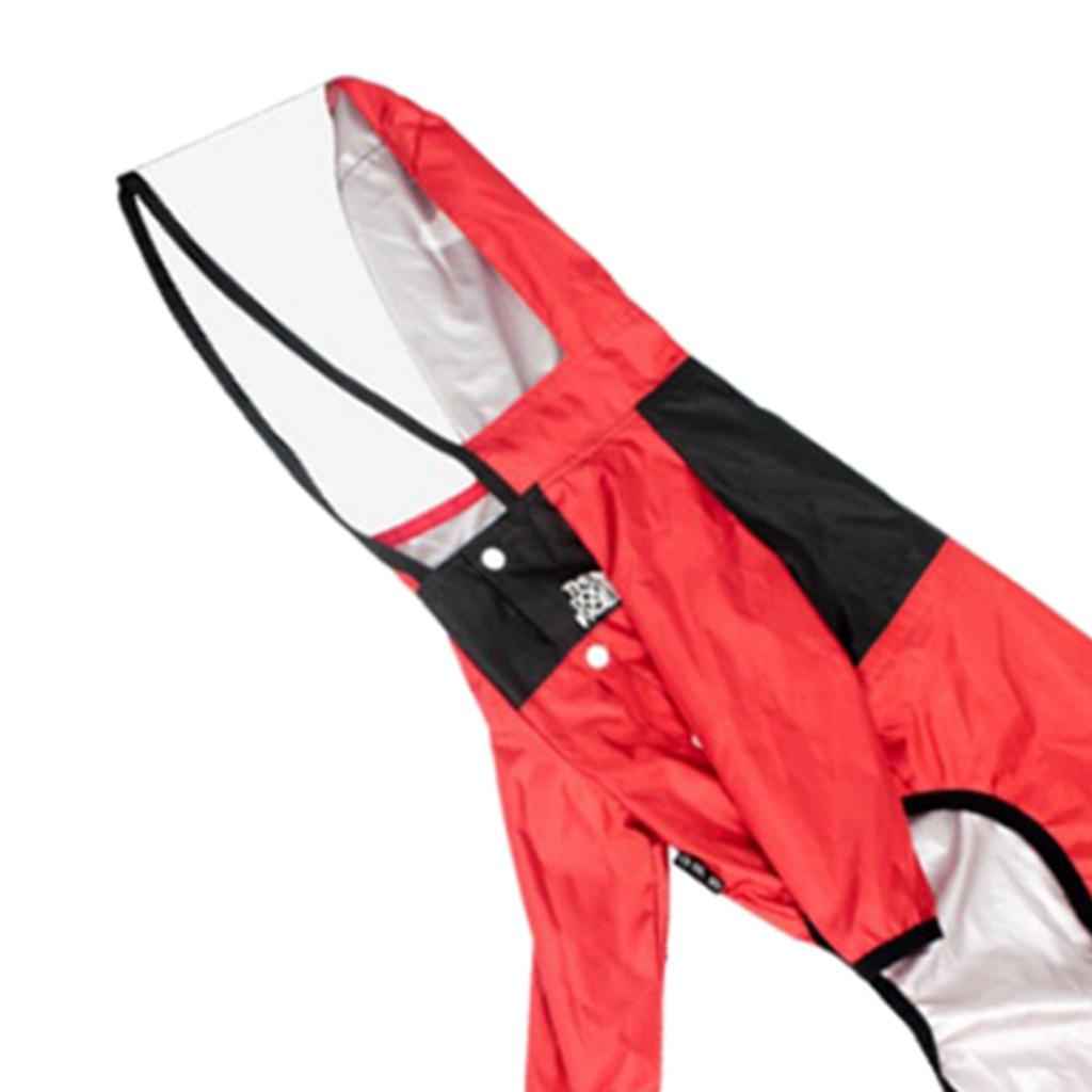 Dog Raincoat Clothing Waterproof Poncho Pet Puppy Jacket Coat Hooded Red S