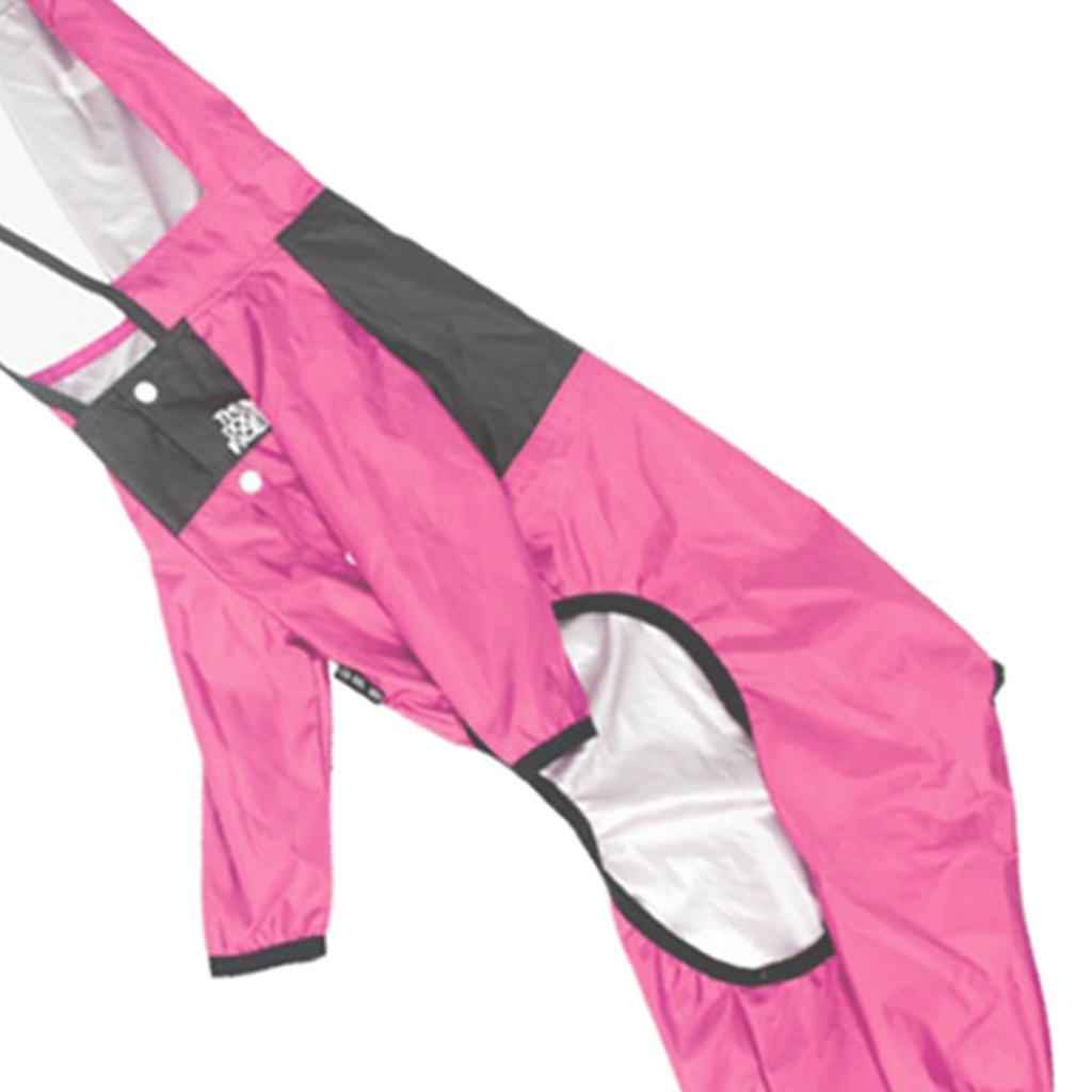 Dog Raincoat Clothing Waterproof Poncho Pet Puppy Jacket Coat Hooded Pink S