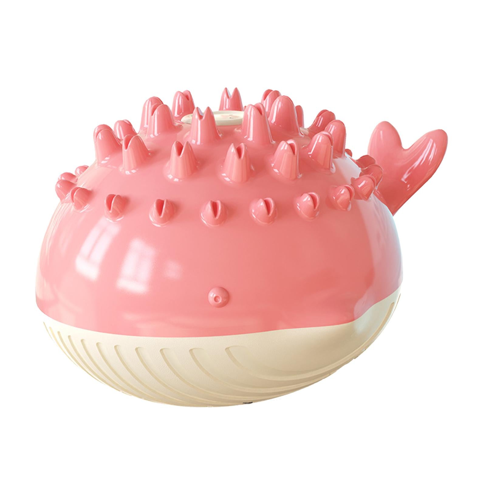 Dog Bath Toy Water Spray Whale Induction Sprinkler Teething Play Toys Pink