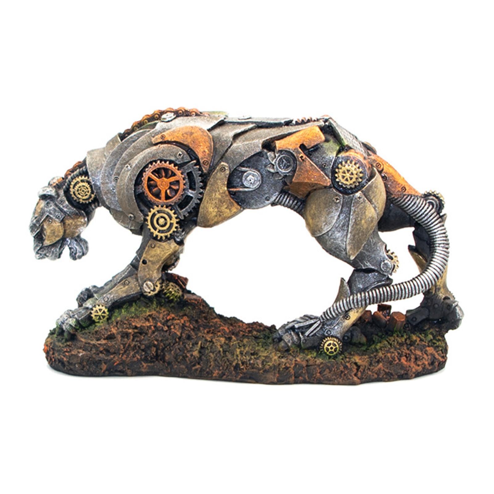 Aquarium Ornament Machine Gear Leopard Fish Tank Barrel Crafts Waterscape