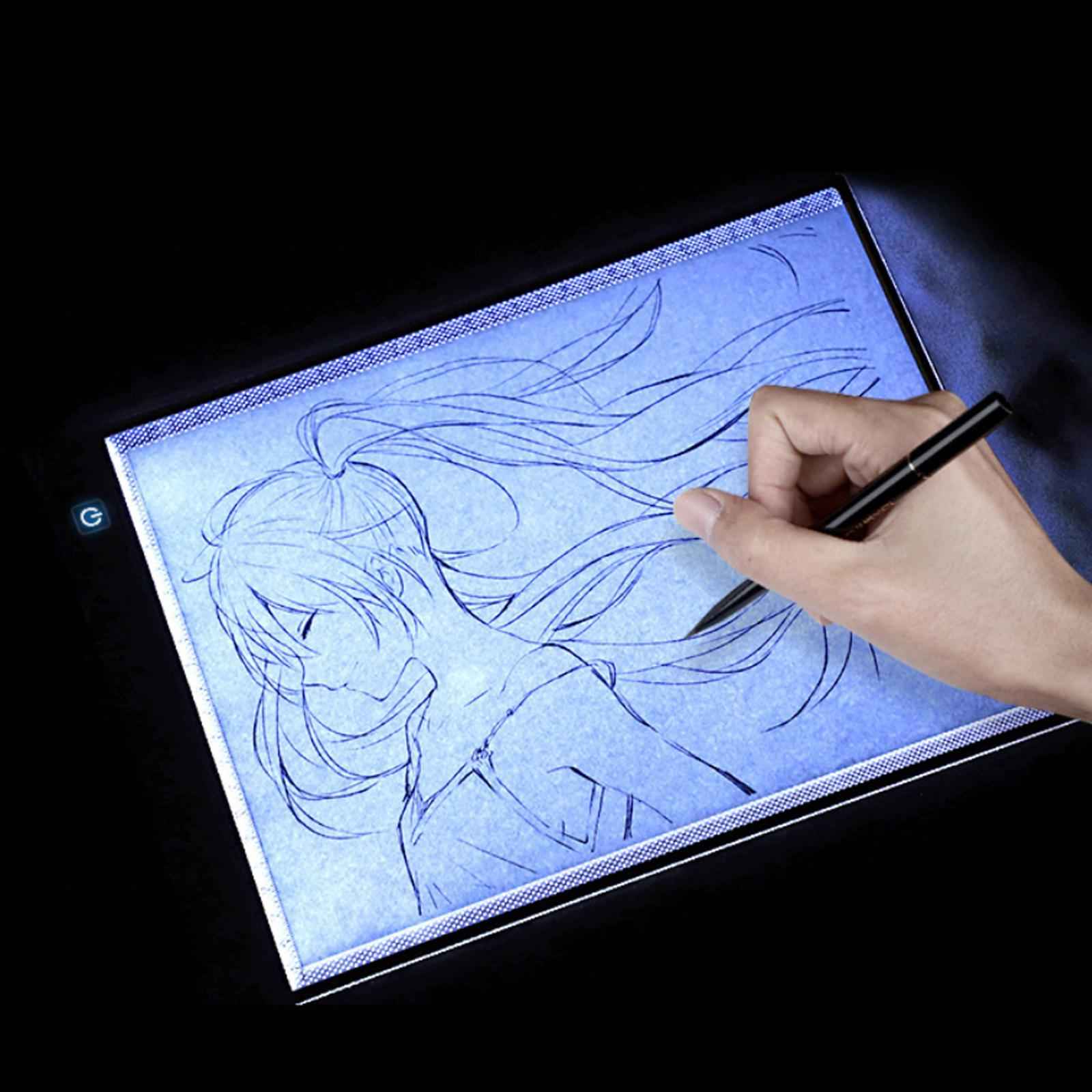 LED Tracing Light Box Board Drawing Copy Pad Table A3 Stepless Dimming