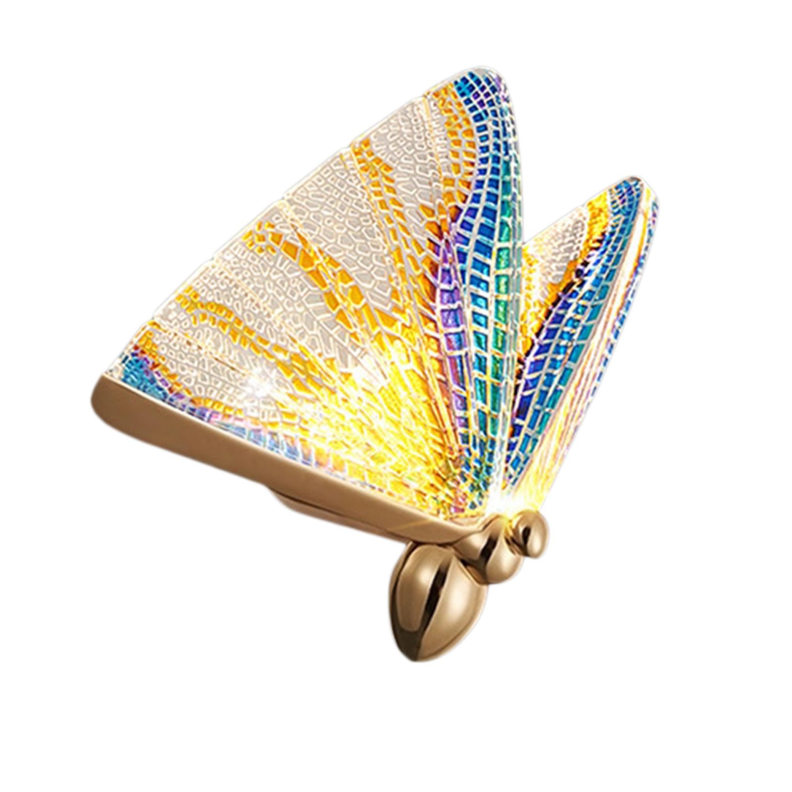 Art Butterfly Wall Light Bedside Sconce Lamp Lighting Nightlight Colorful L