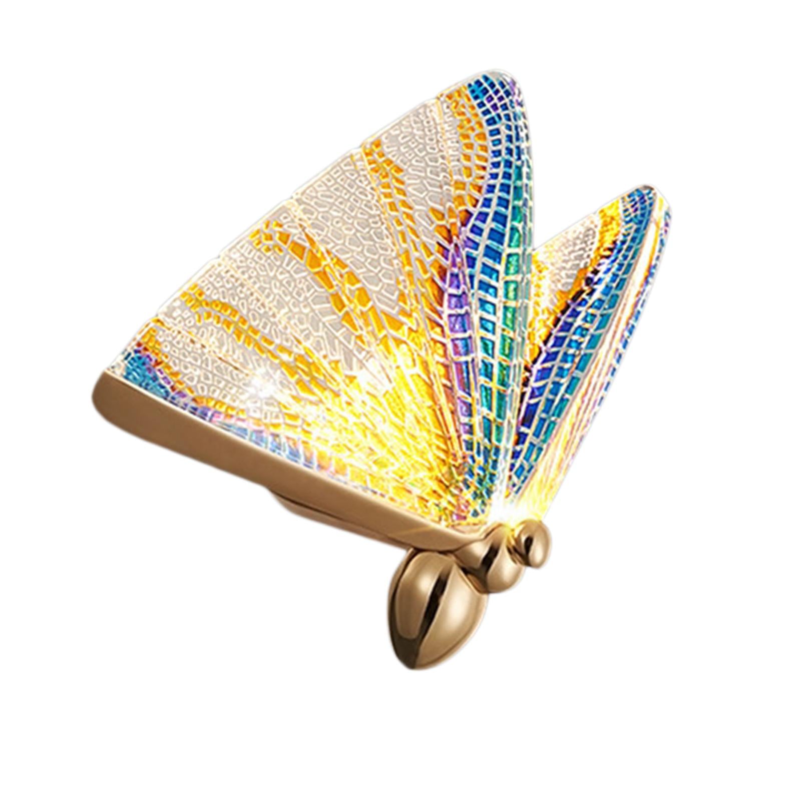 Art Butterfly Wall Light Bedside Sconce Lamp Lighting Nightlight Colorful L