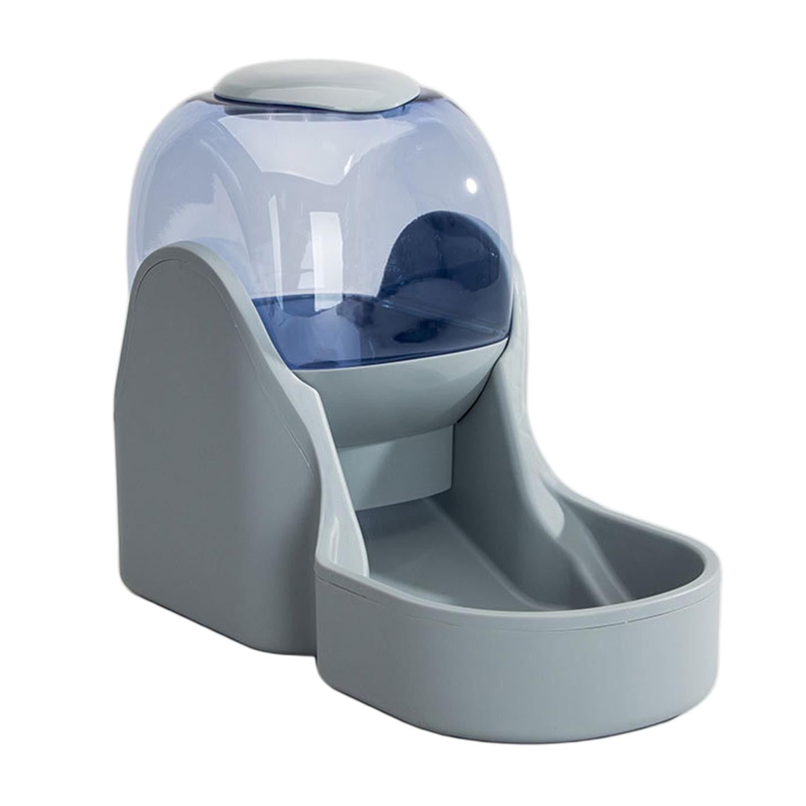 AUTOMATIC PET FOOD DISPENSER Dog Cat Feeder Waterer Dish Gray Food Feeder