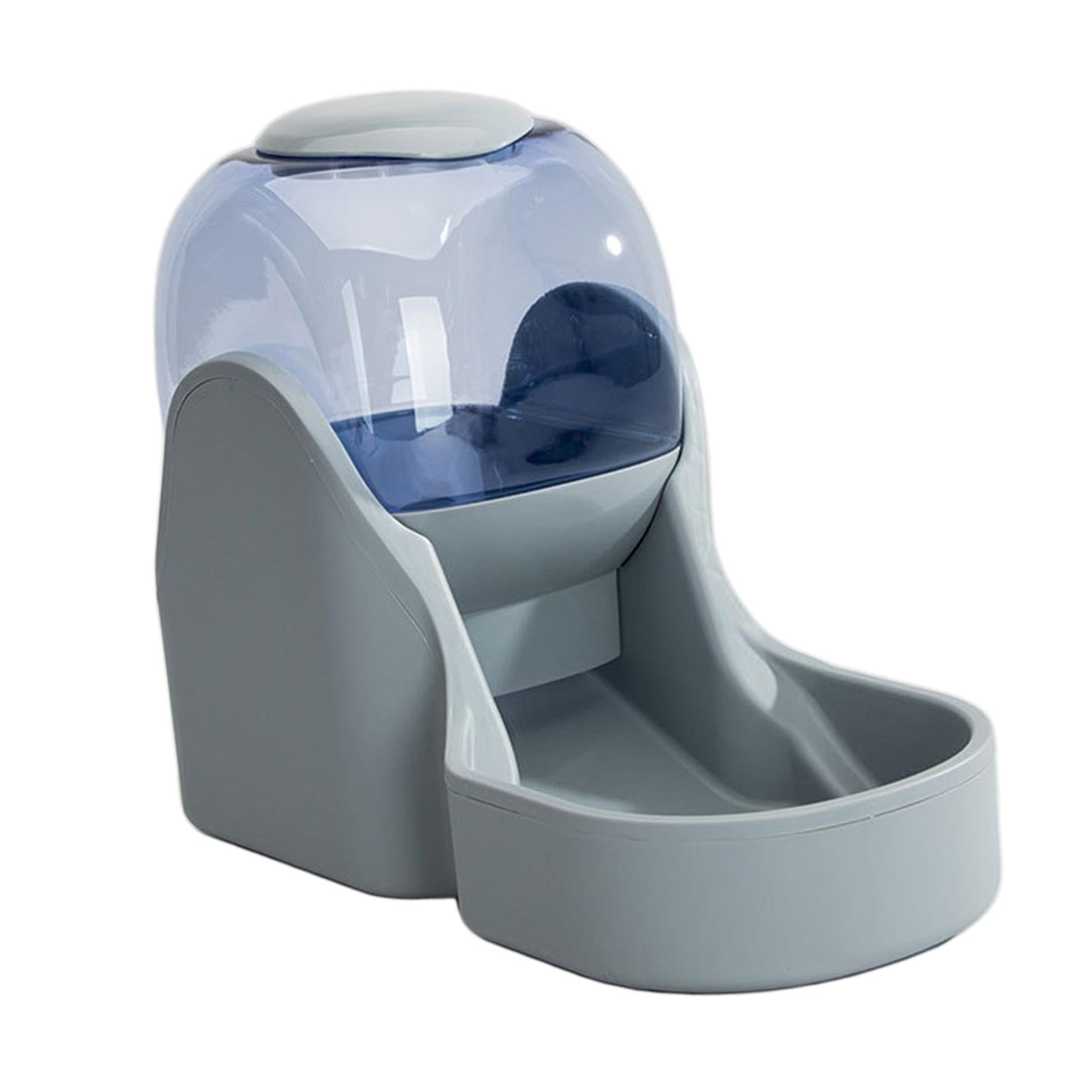 AUTOMATIC PET FOOD DISPENSER Dog Cat Feeder Waterer Dish Gray Food Feeder