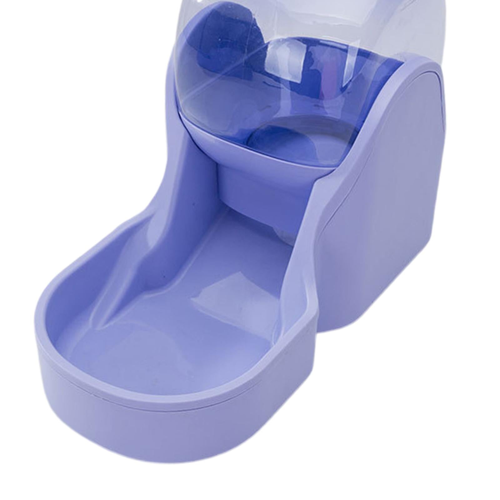 AUTOMATIC PET FOOD DISPENSER Dog Cat Feeder Waterer Dish Purple Food Feeder