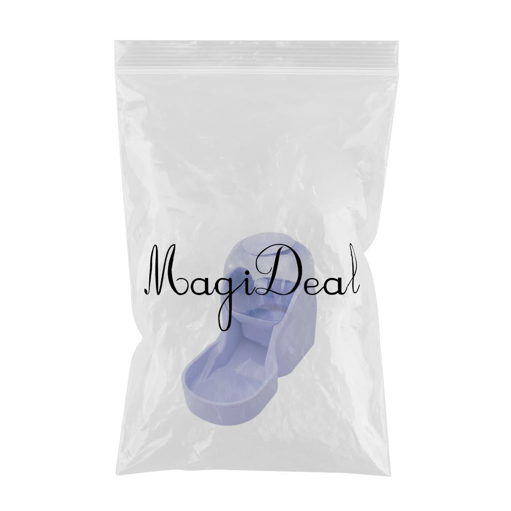 AUTOMATIC PET FOOD DISPENSER Dog Cat Feeder Waterer Dish Purple Food Feeder