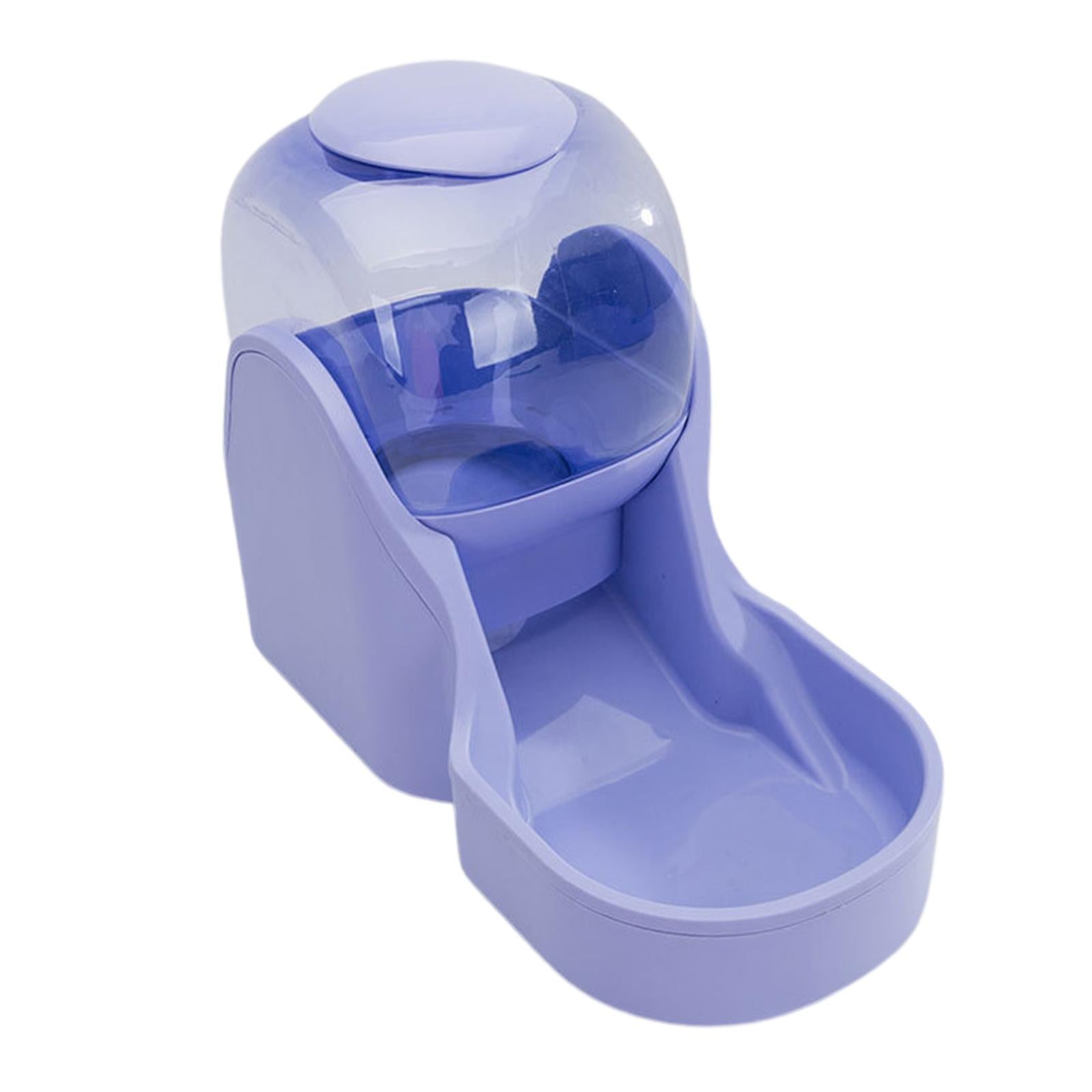 AUTOMATIC PET FOOD DISPENSER Dog Cat Feeder Waterer Dish Purple Food Feeder