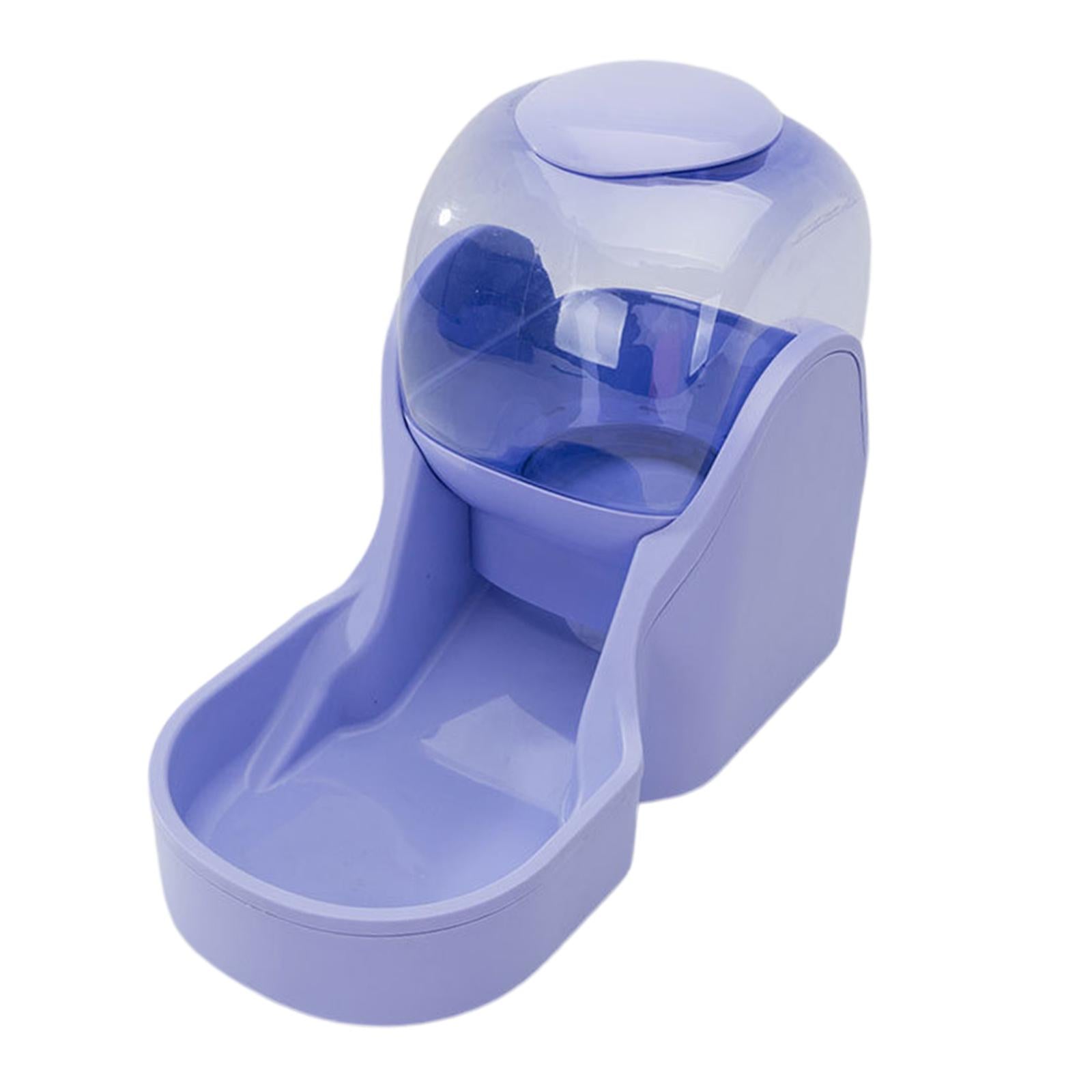 AUTOMATIC PET FOOD DISPENSER Dog Cat Feeder Waterer Dish Purple Food Feeder