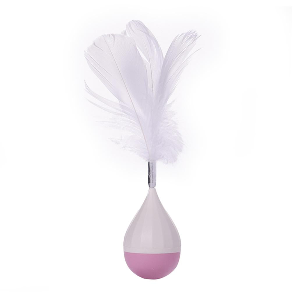 Cat Dog Tumbler Toy Pet Balance Ball for Kitten Puppy IQ Improving Pink