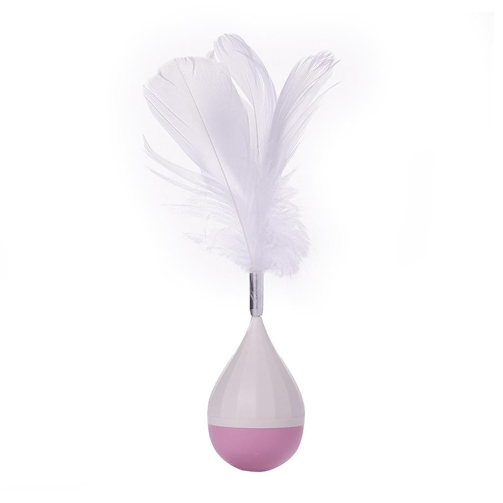 Cat Dog Tumbler Toy Pet Balance Ball for Kitten Puppy IQ Improving Pink