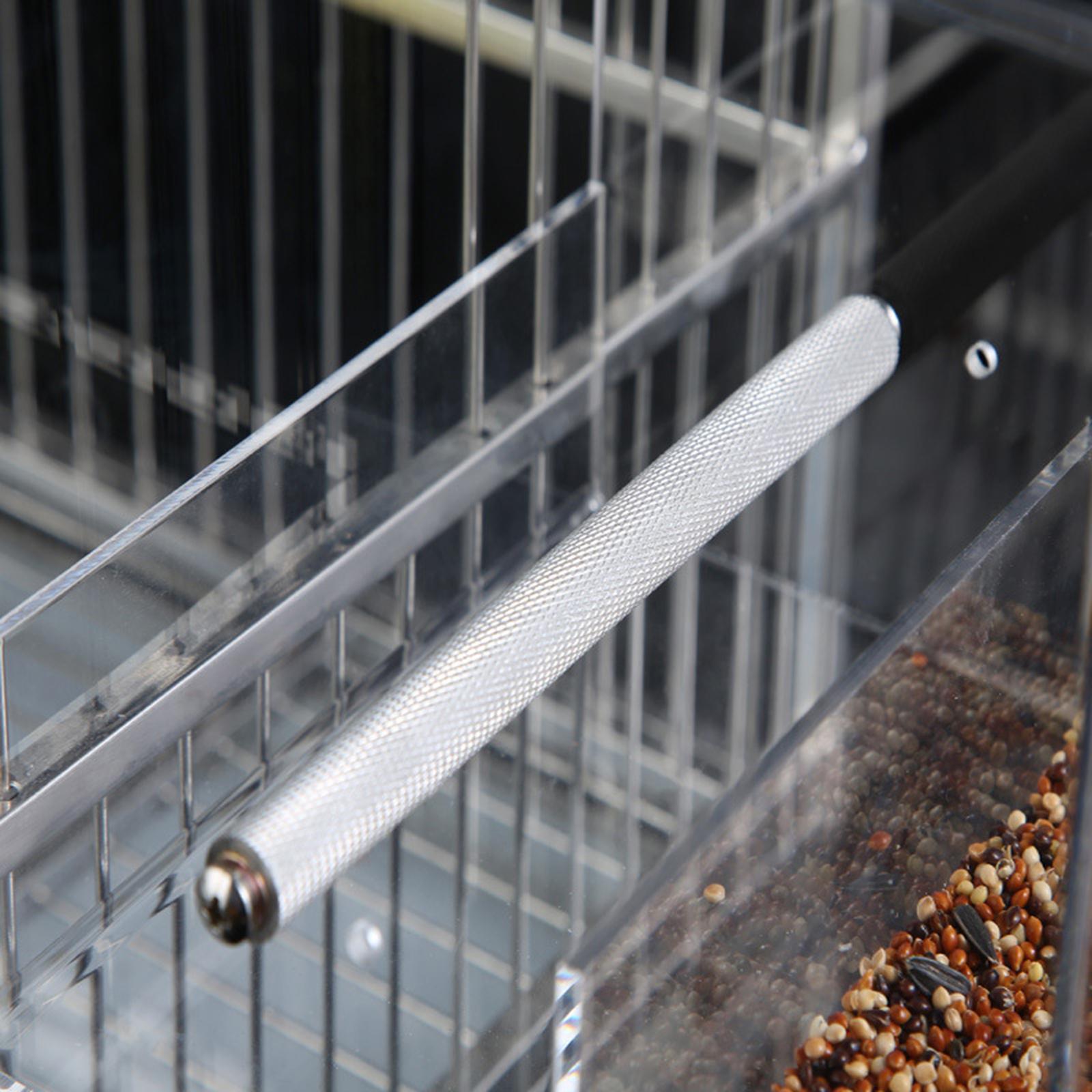 Automatic Window Bird Feeder with Hook Outdoor Birdfeeders for Wild Birds 13x11x13CM 370G