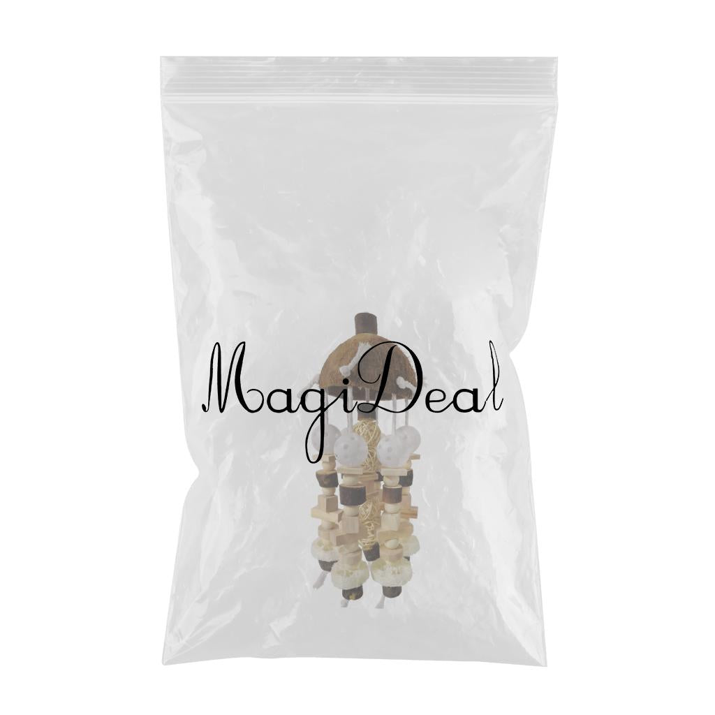 Bird Chewing Toy Large Hanging Wood Natural for Love Birds Cockatoos Macaws