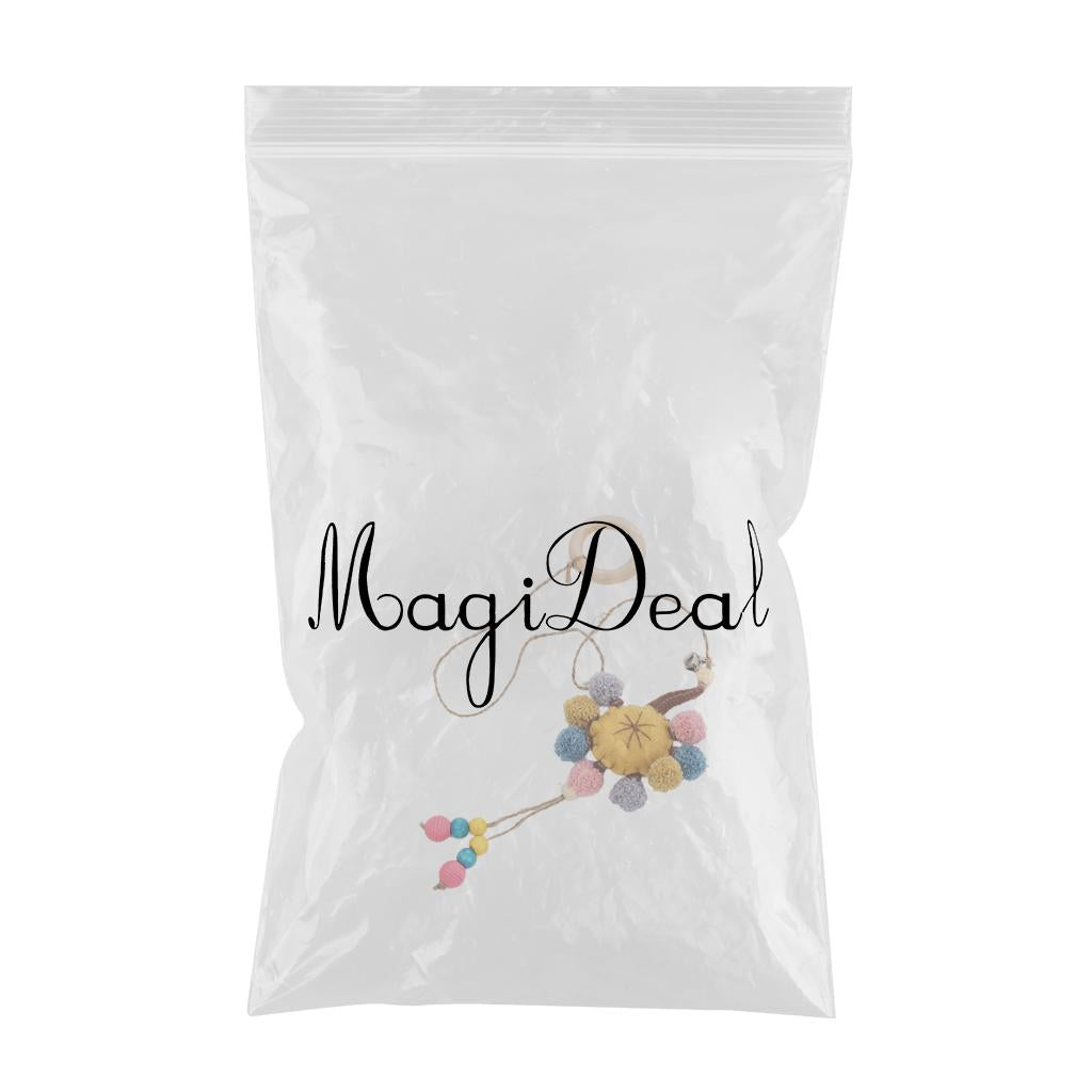 Cat Teaser Toy Funny Interactive Cat Toys Wood Ring Hanging with Bell Flower