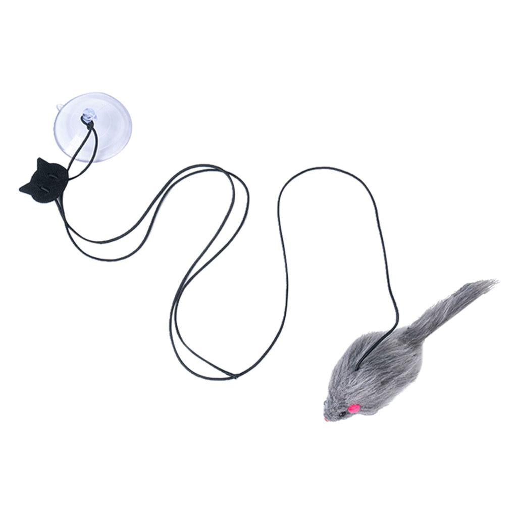 Cat Teaser Toy Interactive Hanging Mice Playing Training Catcher Cat Toys