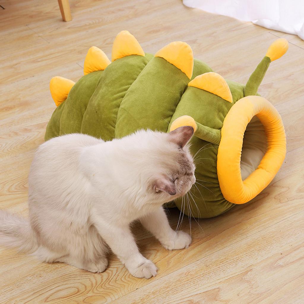 Cave Bed Cozy Enclosed Soft Warming Kennel Pet Cat Bed for Cats 52x35cm