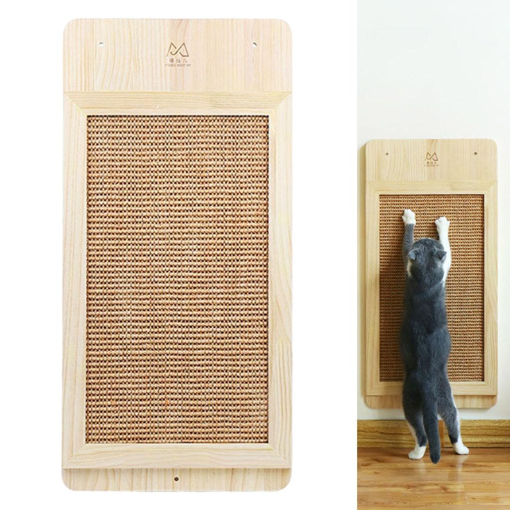 Cat Scratching Board Sisal Wood Grinding Toy Scratch Bed Interactive Board