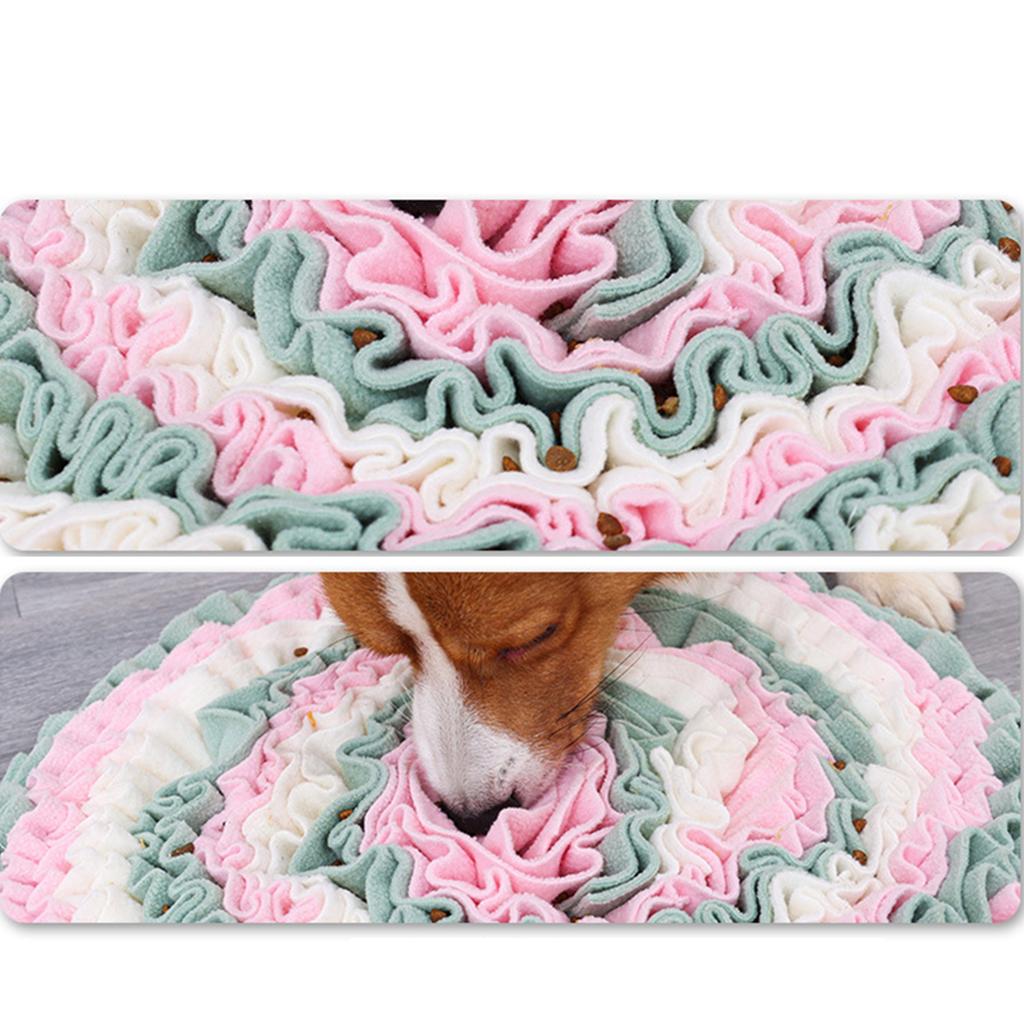 Dog Pet Round Carpet Nose Training Sniffing Pad Feeding Cushion Playing Toys