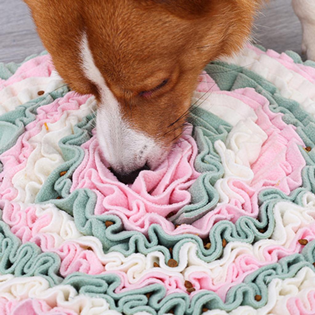 Dog Pet Round Carpet Nose Training Sniffing Pad Feeding Cushion Playing Toys