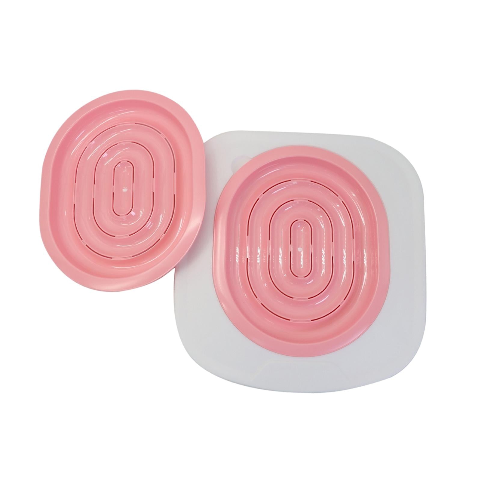 Cat Toilet Trainer Cat Litter Tray Box Training Cleaning Kit pink two netto