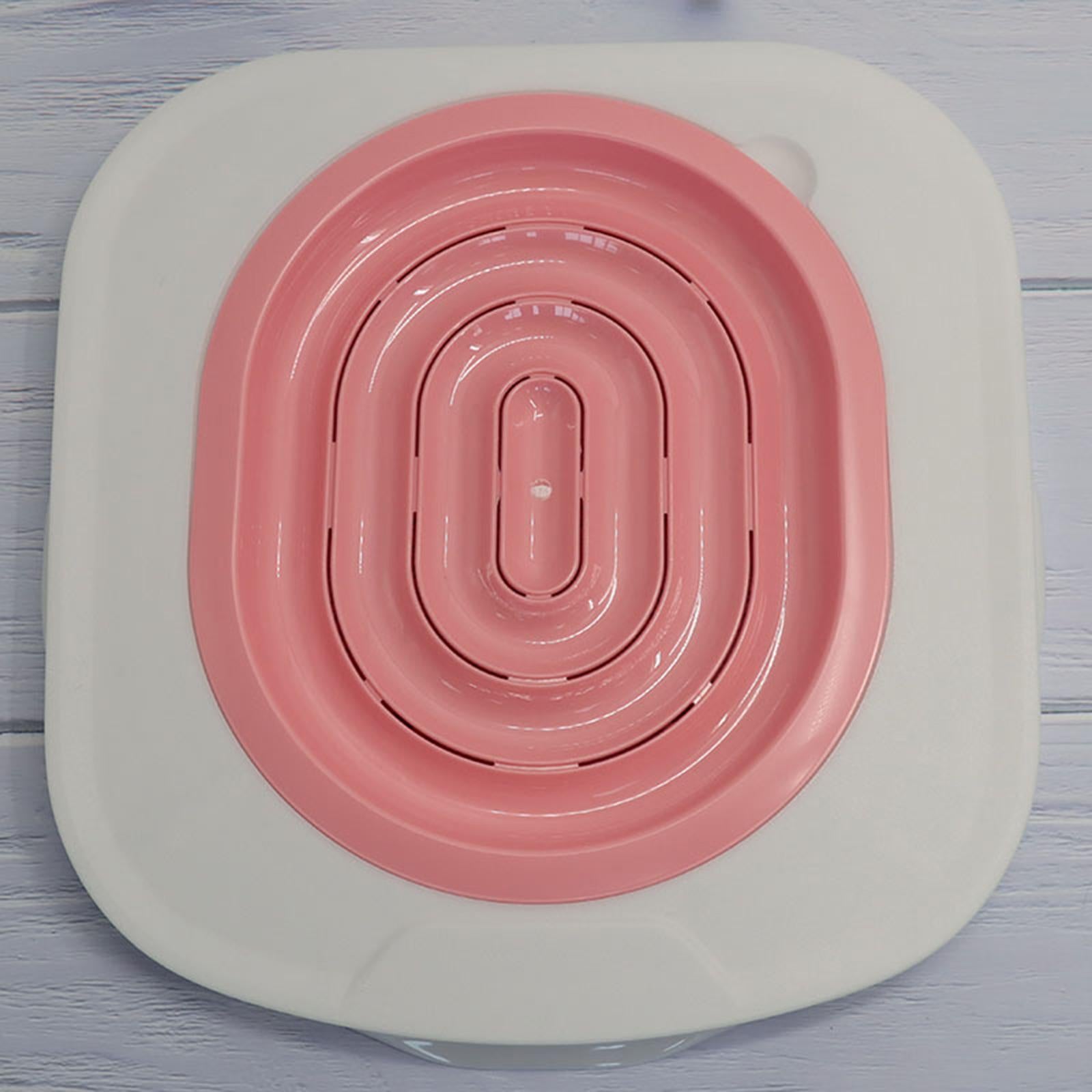Cat Toilet Trainer Cat Litter Tray Box Training Cleaning Kit pink one netto