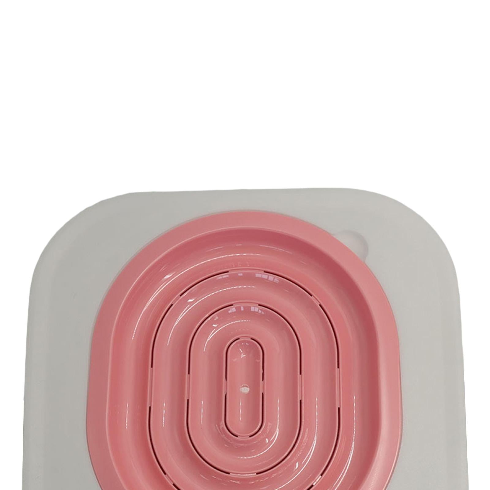 Cat Toilet Trainer Cat Litter Tray Box Training Cleaning Kit pink one netto