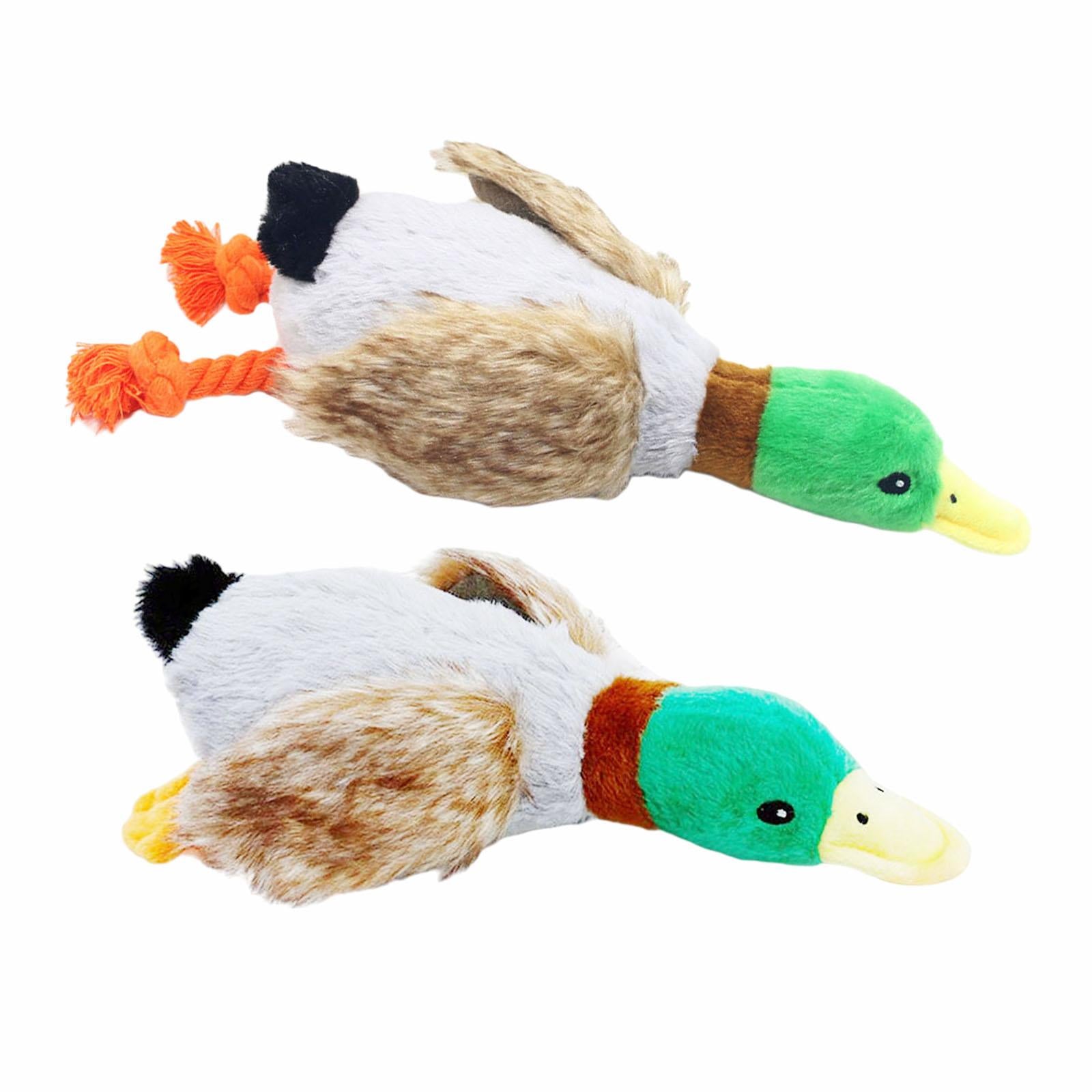 Dog Squeaky Toys Duck Plush Toy Cat Dog Chew Toy Fun Interactive Squeaker Duck Feet Style