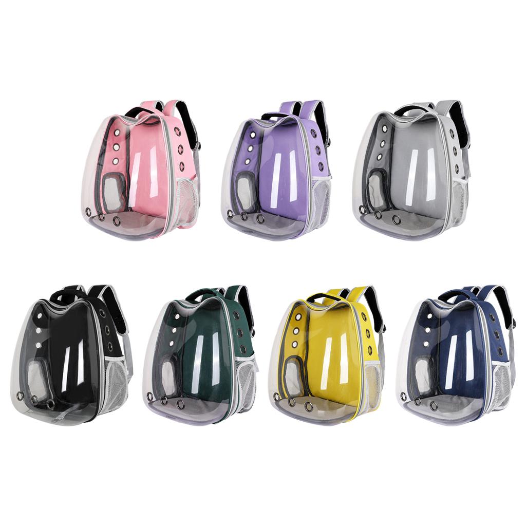 Cat Dog Backpack Oxford Cloth Pet Carrier Handbag for Puppy Pink