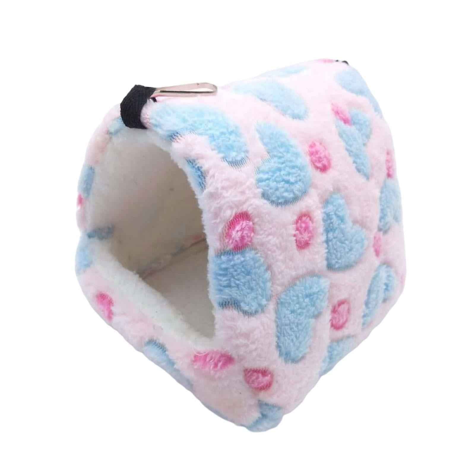 Guinea Pig Bed Cave Cozy Hamster House Rest Nest Pink Blue Heart