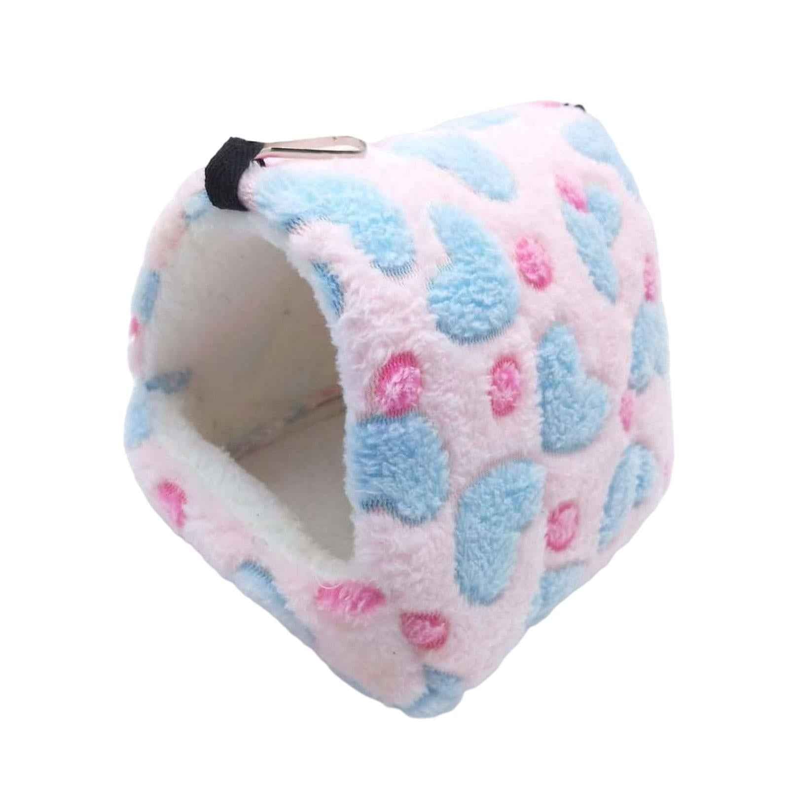 Guinea Pig Bed Cave Cozy Hamster House Rest Nest Pink Blue Heart