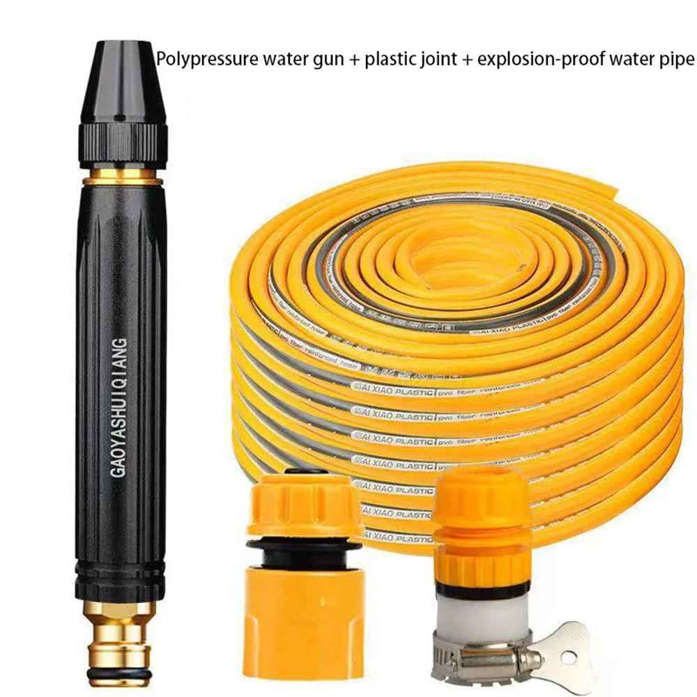 High Pressure Car Wash Spray Nozzle Vehicle Cleaning Watering Flushing Spray Gun with 5m Water Hose