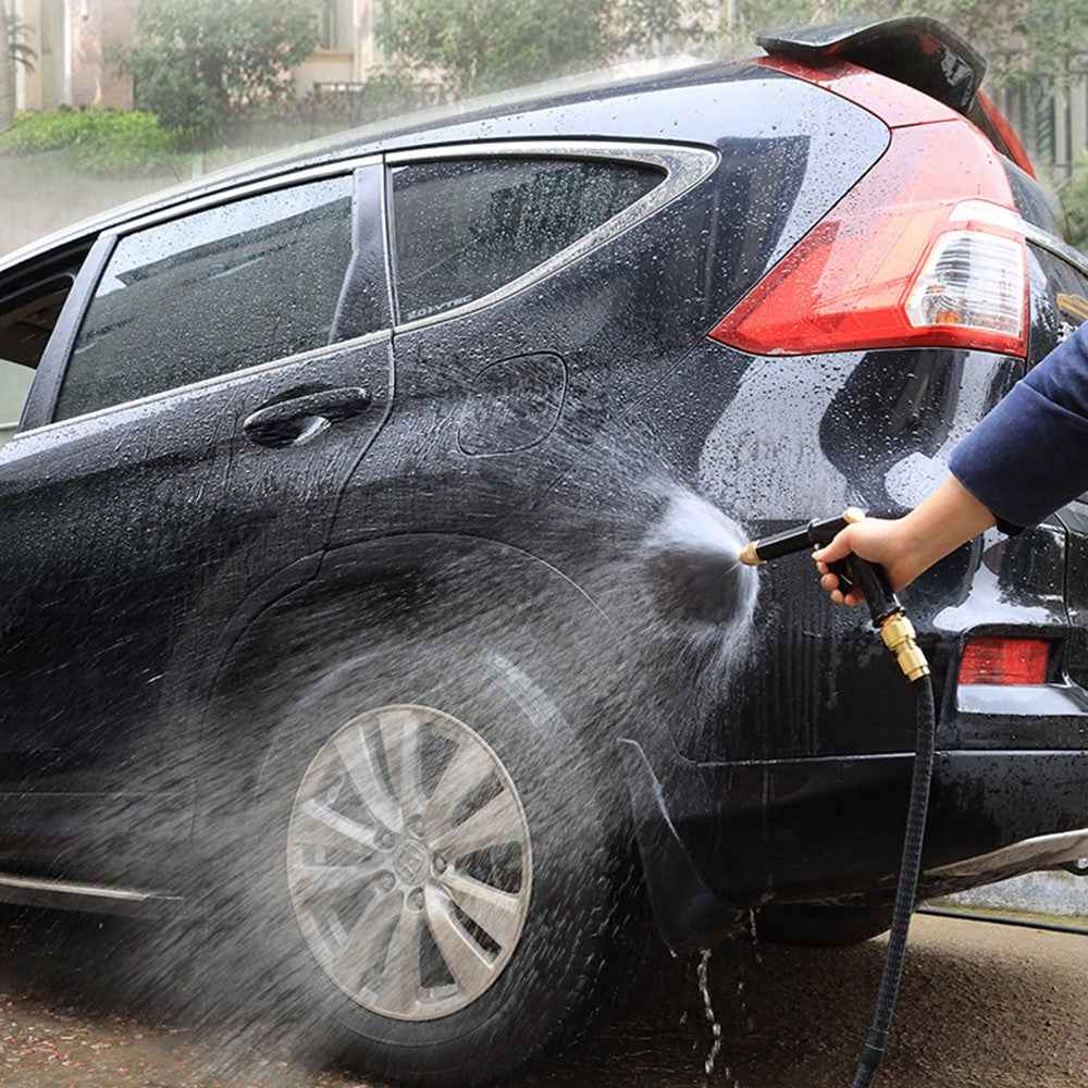 SUITU R-2383 15m Pure-Copper Nozzle + Aluminum Alloy Body High Pressure Water Pipe Sprayer Gun Set for Car Washing/Outdoor/Gardening/Pets Shower - Silver