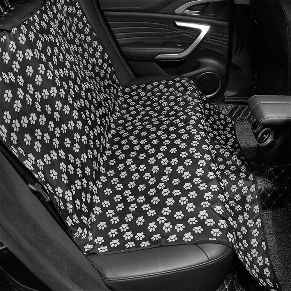 TG-PCU009 Waterproof Car Trunk Rear Back Seat Cover Pet Dog Seat Mat Protector Hammock Pad Liner - Black / Claw